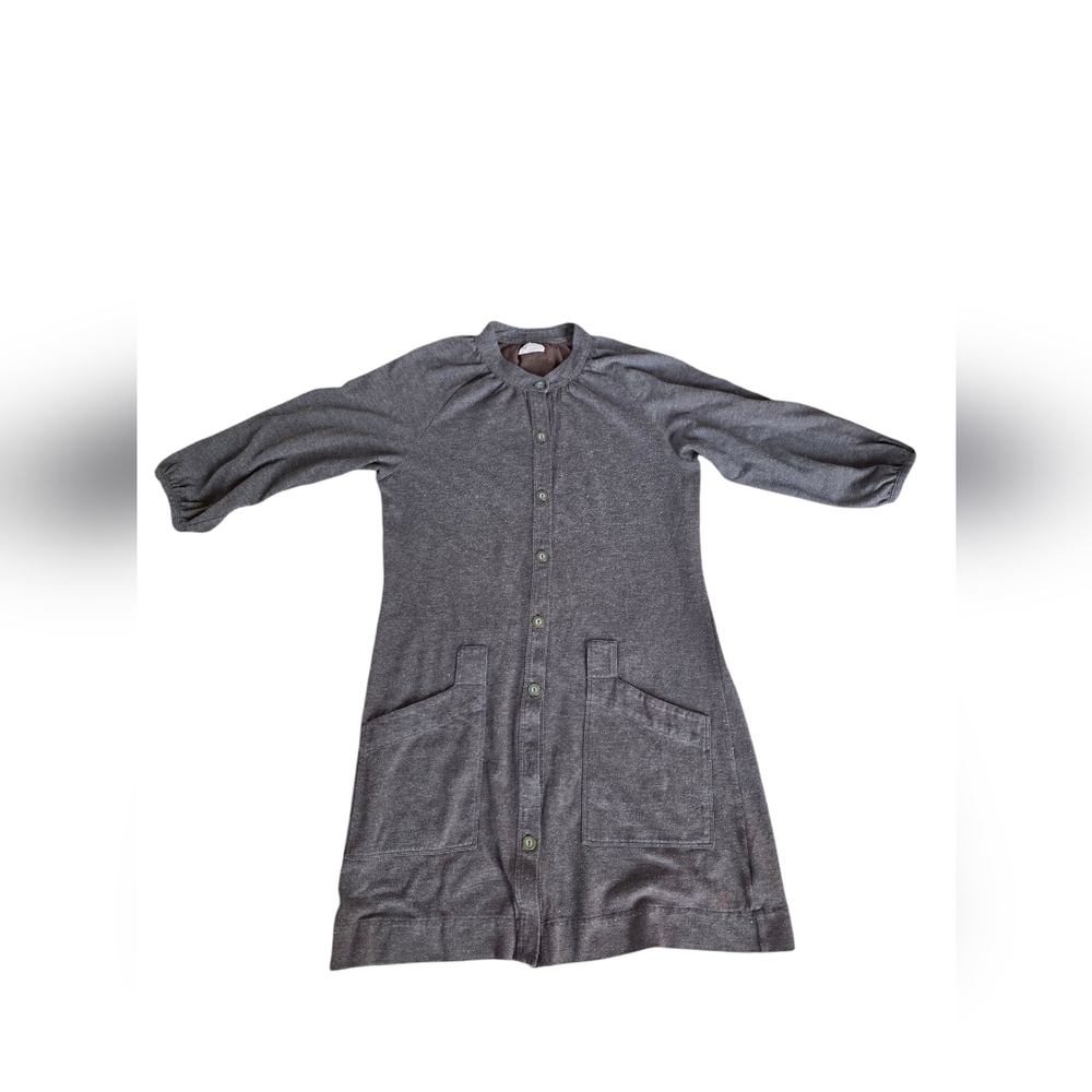 Free People Brown Button Up Pocket Dress Size M